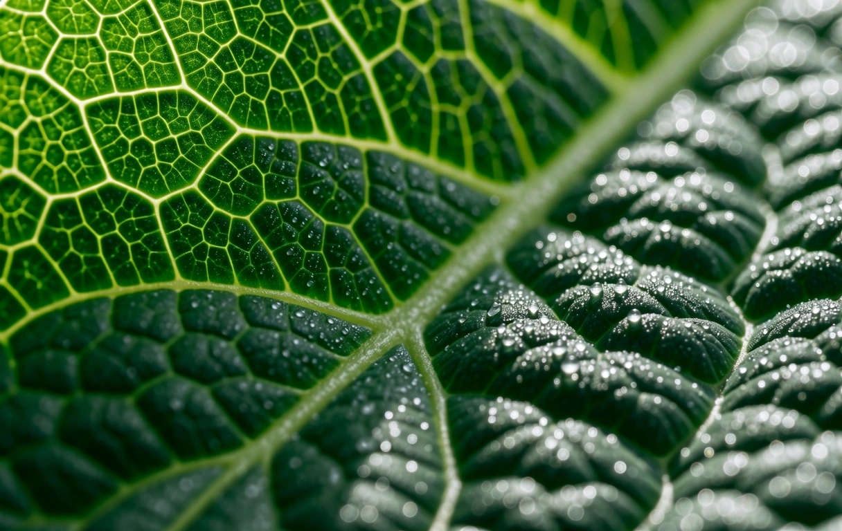 Feuille de Kale Macro